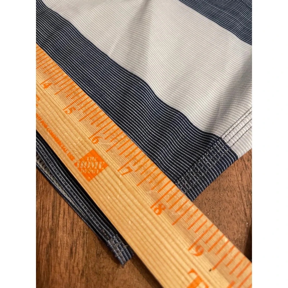 Vans Boys Colorblock Board Shorts Teal Navy White Striped Swim Trunks Size 25/10